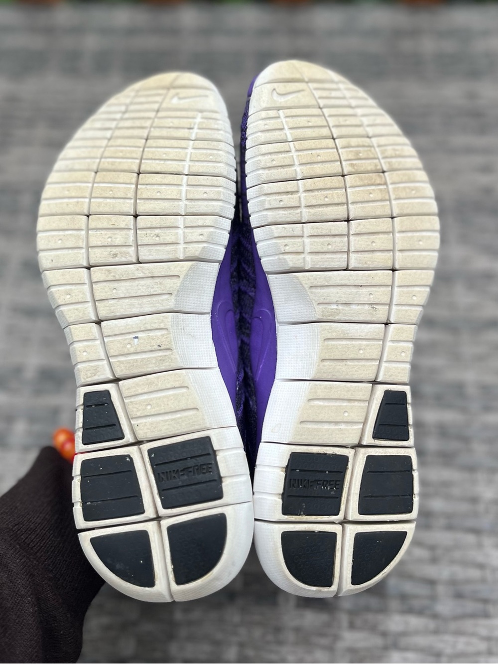 Nike Women’s Purple & Teal Flyknit Chukka Athletic Sneakers - Picture 8 of 9